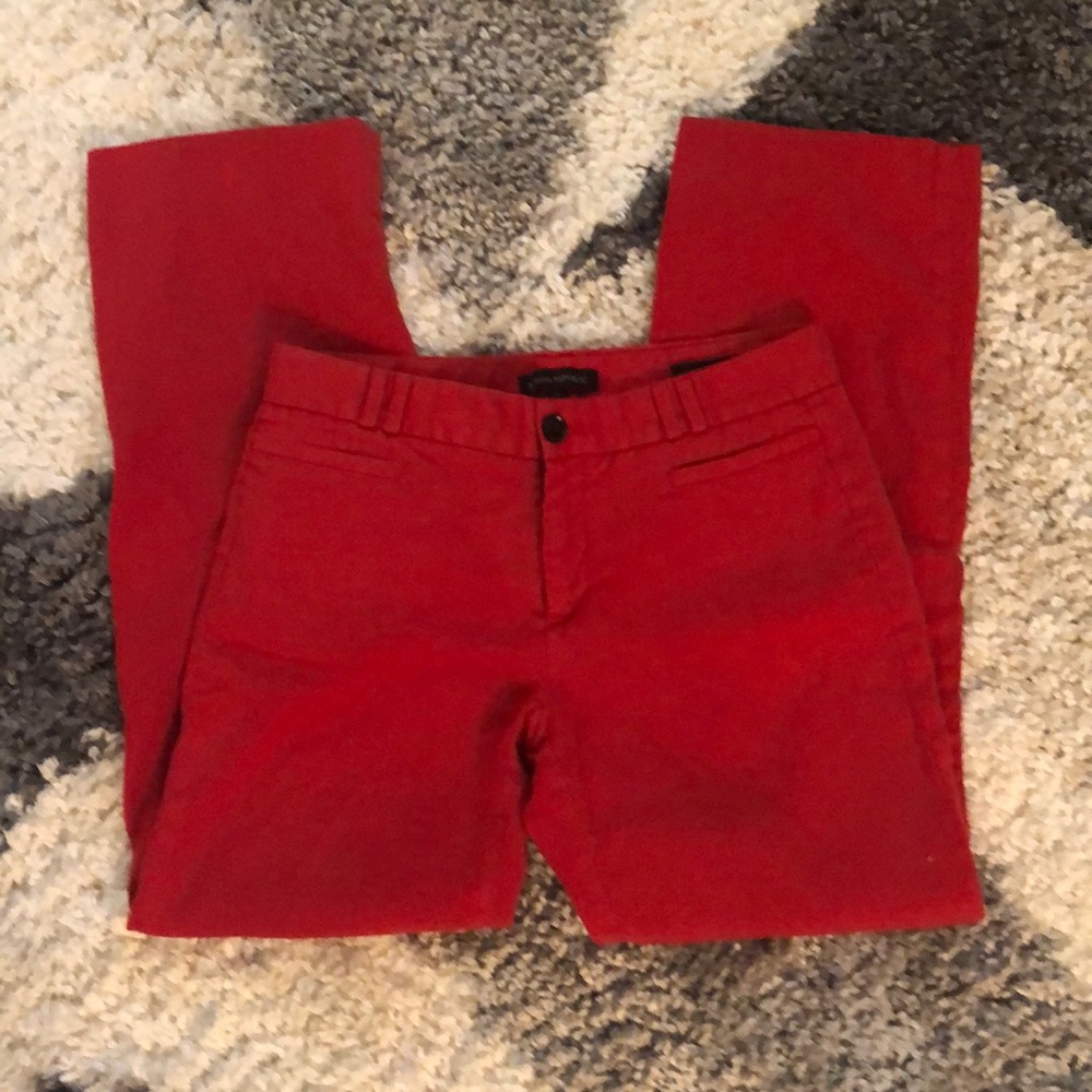 Banana Republic red linen pants